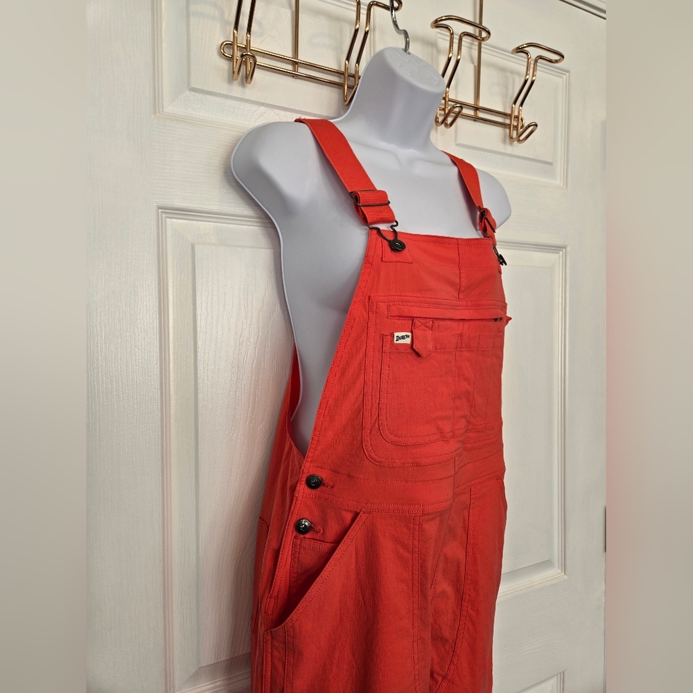 👩🏻‍🌾 DULUTH TRADING CO | Garden Heirloom Overalls Poppy  Red, sz XSx33 - Picture 5 of 8